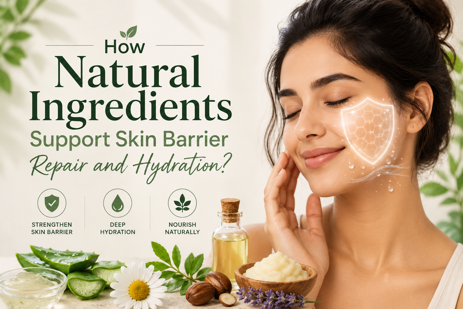 How Natural Ingredients Support Skin Barrier Repair and Hydration?