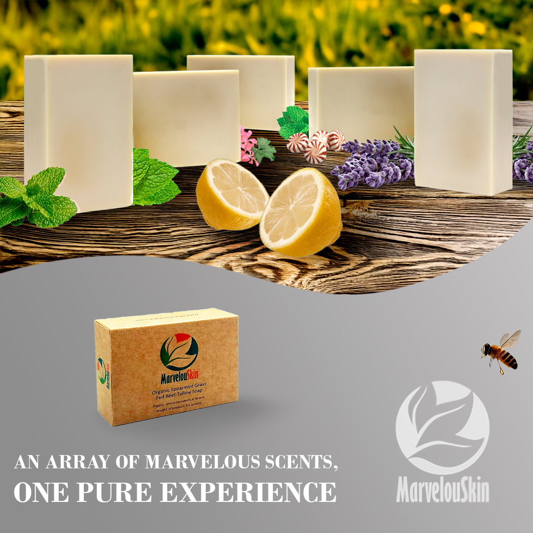 Grass-Fed Beef Tallow Soap – Natural Skincare Bar (3-Pack)