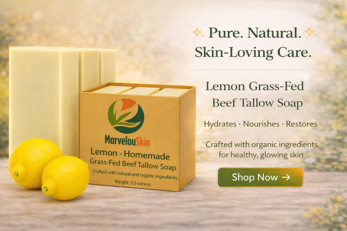 Lemon Grass Fed Beef Tallow Soap
