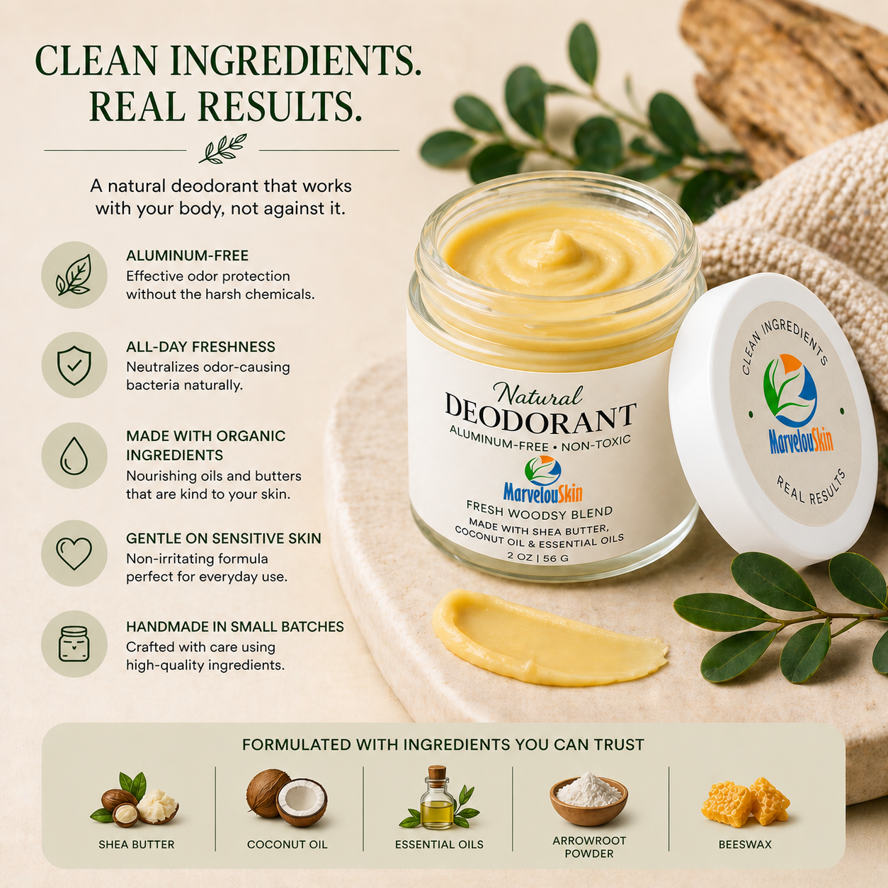 Marvelouskin Organic Whipped body butter Main image